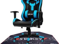 Hyrican Gaming-Stuhl Striker Gaming-Stuhl "Copilot" Gamingstuhl + Stuhlunterlage (Set), Bodenschutzmatte 1100x1100x2mm