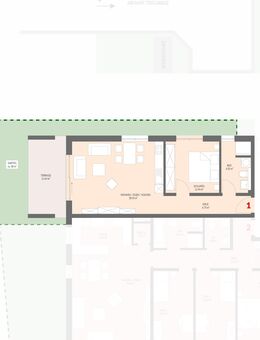 Neubau: 2- Zimmer Erdgeschoss mit Garten im Kanderpark, Binzen Nr.1 - VERKAUFT - Binzen