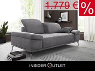 3-Sitzer Sofa 212cm Grau Federkern Sitztiefenverstellung Couch - Köln