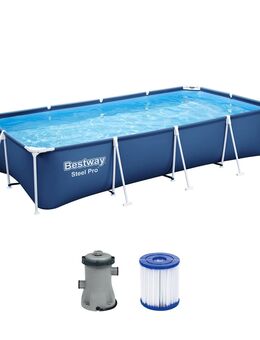 Neuwertiger Bestway Steel Pro™ Pool, mit Filterpumpe und Leiter - Herne
