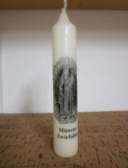 Zwiefalten Münster - Zierkerze Madonna -Siebdruck- 160x28mm - - Mahlberg