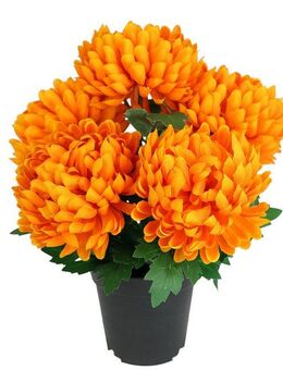 Kunstblume Chrysantheme im Topf, I.GE.A., Höhe 31 cm, Blume Dekoblume Herbstblume Herbstdeko künstlich Kunstpflanze Pflanze
