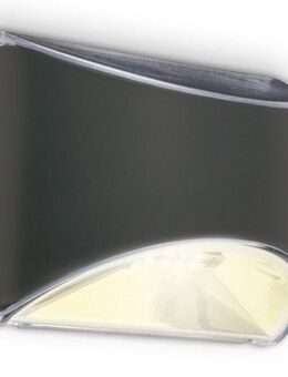 Briloner Leuchten LED Wandleuchte LED Wand-Solarleuchte, anthrazit, 4xLED, LED fest integriert