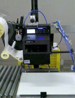 Fronklappe Etikettiermaschine mit Druckmodul oder nur mit Etikettiermaschine Etikett andrücken oder anrollen NEU - Waldbrunn (Baden-Württemberg)