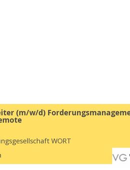 Sachbearbeiter (m/w/d) Forderungsmanagement - teilweise Remote - München