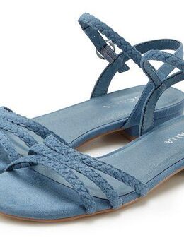 LASCANA Sommerschuh Sandale Sandalette, Sommerschuh mit geflochtenen Riemchen VEGAN
