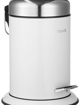 Möve Kosmetikeimer Treteimer Push, 3 Liter, weiß