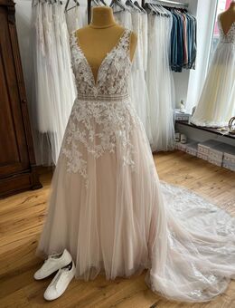 Hochzeitskleid Gr. 42/44 A-Linie, breit, 1x getragen - Arnsberg