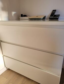 IKEA Malm Kommode, 3 Schubladen, weiß hochglanz - Lörrach