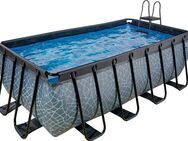 EXIT Framepool (Set, 3-tlg), BxLxH: 200x400x122 cm, mit Kartuschenfilter und Sicherheitsleiter