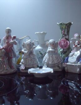 Porzelan Keramik Deko verschiedene Figuren Sammeln + Geschenk , Silber Kette 925. - Aachen