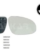 SPIEGELGLAS RECHTS BEHEIZT KONVEX VW GOLF PLUS 5M1 5M0857522F NEU in 44319