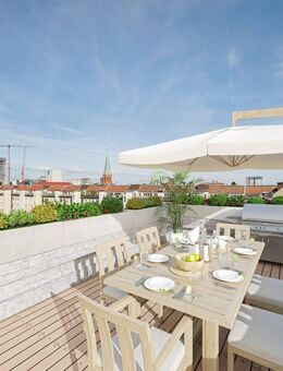 Altbauwohnung nahe dem Ludwigkirchplatz mit ausgebautem Dachboden als 3. Zimmer und Dachterrasse mit Weitblick - Berlin