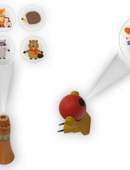 niermann LED Nachtlicht Waldtiere, LED fest integriert, Set Waldtiere 1 (1 x Stecker-Nachtlicht, 1 x Taschenprojektor)