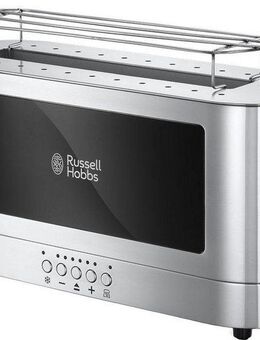 RUSSELL HOBBS Toaster Elegance 23380-56, 1 langer Schlitz, 1420 W, Glasdesign und Edelstahl