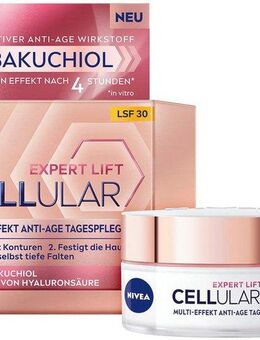 Nivea Tagescreme CELLULAR Expert Lift Tagespflege LSF 30, Retinol-Alternative, mildert tiefe Falten.
