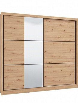 INOSIGN Schwebetürenschrank Navara Kleiderschrank mit Spiegel Wäscheschrank Garderobe Kleiderschrank mit Spiegel, FSC®-zertifiziert, 242,5x215,5x61cm