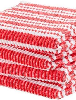 DDDDD Spültuch Stripe, 30x30 cm, aus 100% Baumwolle, (Set, 4-tlg), mit luxuriöser Rippenstruktur und optimale Feuchtigkeitsaufnahme