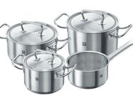 Zwilling Topf-Set TWIN Classic, Edelstahl 18/10 (Set, 4-tlg), 18/10 Edelstahl, Silber, 4-tlg., Induktion