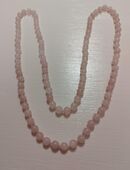 Echte Rosenquarz - Perlen - Kette in 47647
