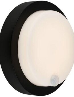 Briloner Leuchten Außen-Wandleuchte Akku LED Außenwandleuchte mit Bewegungsmelder, Kunststoff, schwarz