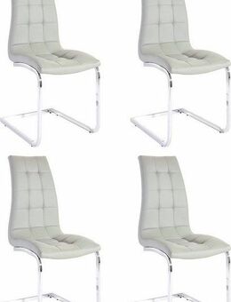 INOSIGN Freischwinger Lola (Set, 4 St), 2 oder 4 Stück, Bezug in Kunstleder oder Samtsoff, chrom Metallgestell