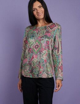 Seidel Moden Langarmbluse mit All-Over Print, MADE IN GERMANY