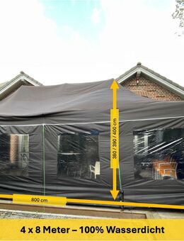 Party-Faltzelt 4x8m zu vermieten – robust, wasserdicht & schnell aufgebaut! - Essen