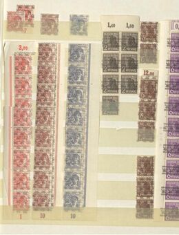 Briefmarken Alliierte Besetzung Kontrollratsausgabe mit Band- und Netzaufdruck postfrische Bogenstücke - Berlin