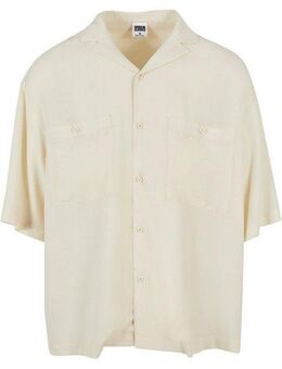 URBAN CLASSICS Langarmhemd Urban Classics Herren Oversized Resort Shirt (1-tlg)
