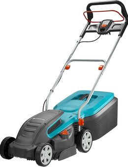 Gardena PowerMax Elektro-Rasenmäher 1400/34: Rasenmäher bis 400 m², 34 cm Schnittbreite, 40 l Fassungsvolumen, ErgoTec Plus-Handgriff (5034-20) - Wuppertal
