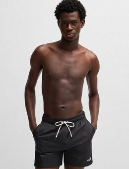 HUGO Badehose Haiti mit Markenschriftzug auf der Kordel