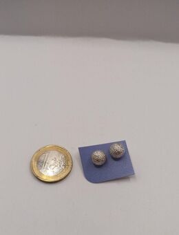 Modeschmuck Ohrringe Ohrstecker Silberfarbe Perlen - Essen