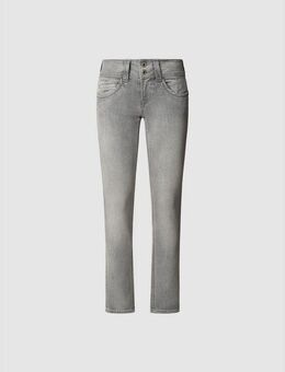 Pepe Jeans Straight-Jeans GEN in Baumwoll-Qualtät mit geradem Bein und Doppel-Knopf-Bund