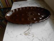 Keramik Schale oval mit Ausbuchtungen braun 26,5 x 14,5 x 3 cm 3,- - Flensburg