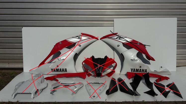 Lacksatz Verkleidung komplett YZF R6 RJ15 2008-2016 - Köln