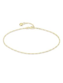 Bruno Banani Fußkette Schmuck Geschenk Silber 925 Körperschmuck Figarokette Herz, Made in Germany