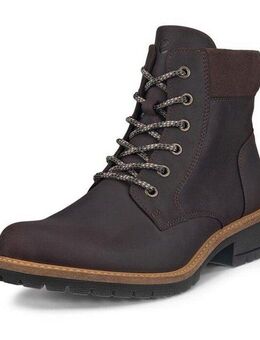 Ecco ELAINA Schnürstiefelette Stiefelette, Blockabsatz, mit weicher Schaftrandpolsterung