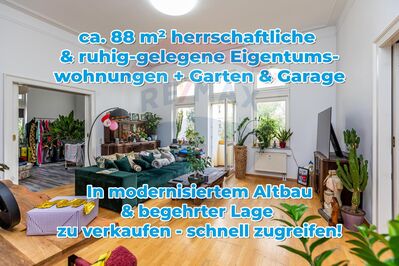 Großzügige ca. 92 m² 3-Raum-Wohnung in ruhiger Lage mit Garage & Gartenanteil