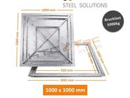 SAB-100 Stahl Schachtabdeckung verzinkt befahrbar 1000 x 1000 mm - Hiddenhausen