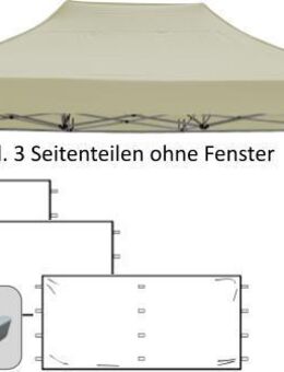PROFI Pavillon Pop-Up Zelt Faltpavillon Partyzelt HEXAGON 3x4,5 - Obertshausen Zentrum