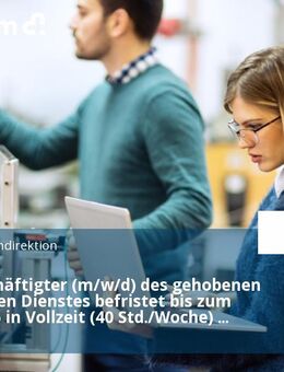 Tarifbeschäftigter (m/w/d) des gehobenen technischen Dienstes befristet bis zum 31.08.2026 in Vollzeit (40 Std./Woche) (Kennziffer „07“) - Darmstadt