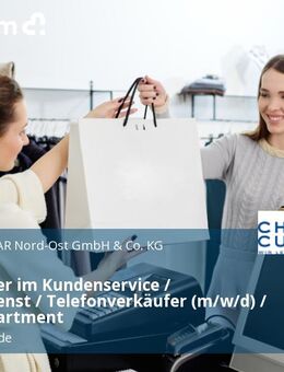 Mitarbeiter im Kundenservice / Kundendienst / Telefonverkäufer (m/w/d) / Sales Department - Ludwigsfelde