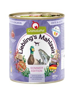 GranataPet Liebling´s Mahlzeit Limited Sommeredition - Ente & Lachs (6 x 800 g)