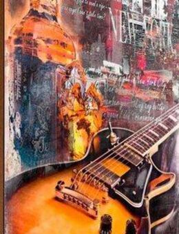 Reinders! Deco-Panel Gitarre & Whiskey, 60/90 cm
