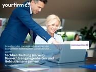 Sachbearbeitung (m/w/d) Baurechtsangelegenheiten und Gebäudemanagement - Hannover