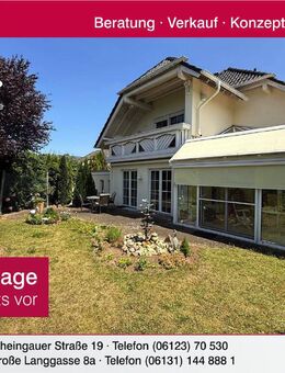 Großzügiges, freistehendes Architektenhaus mit super schönem Garten und tollem Blick in Weinbergslage - Gau-Algesheim