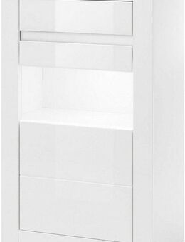 INOSIGN Vitrine Carat Höhe 112 cm, Leisten angeliefert, 1 x grau, 1 x weiss