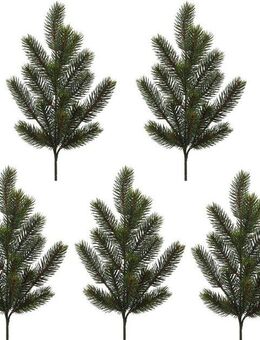 Winterliche Kunstpflanze Weihnachtsdeko Tanne, Creativ deco, Höhe 51 cm, Zweig im 5er Set