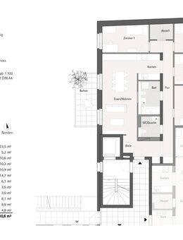 SfKW - Ab sofort - NEUBAUPROJEKT IN LEIPZIG STÜNZ - 110 m2 - 5 Zimmer - FBH - Parkett - Balkon - Aufzug - Stellplatz - Leipzig
